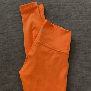 LULULEMON orange align leggings 28’ size 4